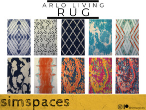 Sims 4 — Arlo Living - Rug by simspaces — Part of the Arlo Living set: Get funky, get groovy, get loose with these crazy