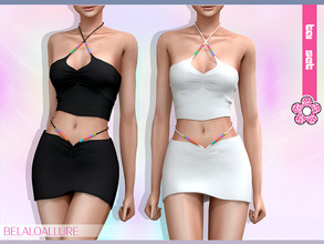 Sims 4 — Belaloallure_Tai set (patreon) by belal19972 — Two piece beads set for your sims ,enjoy :) 