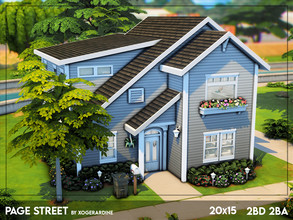 Sims 4 — Page Street (NO CC) by xogerardine — Lads, it's that one house from TS2! I recently felt like I need more inspo,