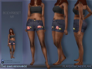 Sims 4 — BodyPreset N11 by PlayersWonderland — A bodypreset to give your Sims a more curvy look. + Available for female