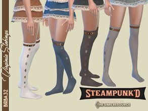 Sims 4 — Steampunked - Virginia Stocking by Birba32 — For the Steampunked theme, a set of 12 stockings to match my