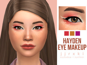 Sims 4 — jjrxki_sims hayden eyeliner by jjrxki — Eyeliner half for the Hayden Eye Makeup set. Comes in only one