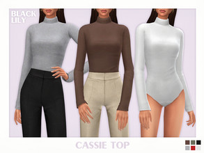 Sims 4 — Cassie Top by Black_Lily — YA/A/Teen 6 Swatches New item