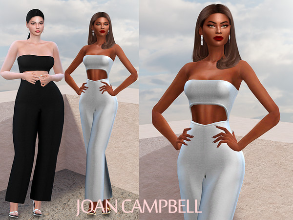 Sims 4 — Gabby Jumpsuit by Joan_Campbell_Beauty_ — 14 swatches Custom thumbnail Original mesh Hq compatible