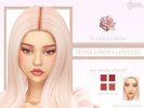 Sims 4 — Divine Garden Lipsticks by LadySimmer94 — PLEASE READ CREATOR NOTES BEFORE COMMENTING BGC 4 swatches Custom