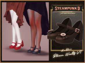 Sims 4 — Steampunked - Steam Waltz V1 by Arltos — 9 colors. HQ compatible.