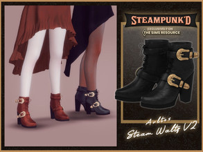 Sims 4 — Steampunked - Steam Waltz V2 by Arltos — 7 colors. HQ compatible.