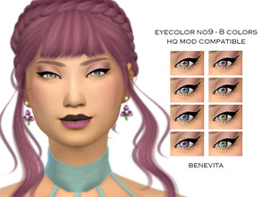 Sims 4 — Eyecolor No9 [HQ] by Benevita — Eyecolor No9 HQ Mod Compatible 8 Colors I hope you like!