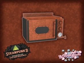 Sims 4 — Steampunked Goodies - Microwave by ArwenKaboom — Base game microwave (functional) You can find all items by