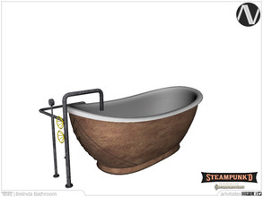Sims 4 — Steampunked | Belinda Tub by ArtVitalex — Bathroom Collection | All rights reserved | Belong to 2022