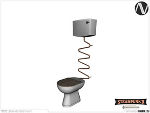 Sims 4 — Steampunked | Belinda Toilet With Closed Lid by ArtVitalex — Bathroom Collection | All rights reserved | Belong