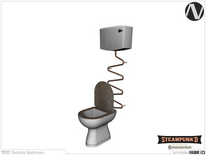 Sims 4 — Steampunked | Belinda Toilet With Open Lid by ArtVitalex — Bathroom Collection | All rights reserved | Belong to