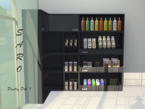 Sims 4 — SARO pantry part 1 by SSR99 — Hello! this is part one of a two part collection i'm creating to make a pretty
