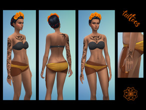 Sims 4 — Old School Part Two - Tattoos by missbabyblue — Simple and Clean, old school tattoos, Part two :) - 4 swatches -