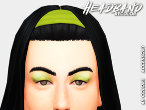 Sims 4 — Adela Headband by sehablasimlish — adela hair recolor accessory