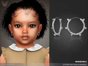 Sims 4 — Steampunked - Steampunk Hoop Earrings For Toddlers by feyona — Steampunk Hoop Earrings For Toddlers come in 6