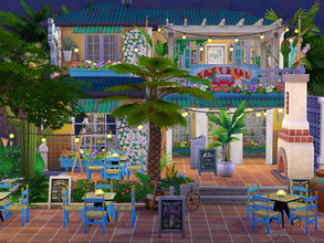 Sims 4 — Mexican Style Restaurant - no CC  by Flubs79 — here is a cozy and colorful mexican style restaurant for your