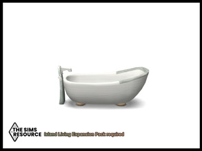 Sims 4 — Back To Nature Bath Tub by seimar8 — Maxis match bath tub in brilliant white Island Living Expansion Pack