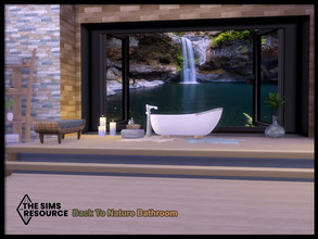 Sims 4 — Back To Nature Bathroom by seimar8 — Maxis match Back To Nature Bathroom set in which to relax, calm and unwind
