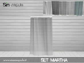 Sims 4 — Set Martha Curtain Back by Simenapule — Set Martha. A curtain for the Martha sofa. 6 colors.
