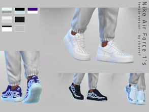Sims 4 — Nike Air Force 1's Female by olivere7 — -> Female version -> 7+ Swatches -> 3 halloween variants based
