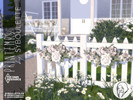 Printemps - Seasons holiday trim - White Roses - Click to view and download separately!