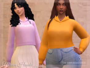 Sims 4 — Miriam Hoodie by Dissia — Long sleeves hoodie in many colors Availalbe in 47 swatches