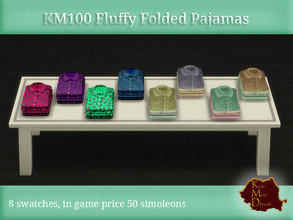 Sims 4 — Fluffy Folded Pajamas by Kurimuri100 — Folding pajamas keeps your drawers organized and makes it easy to find