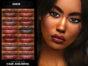 Sims 4 — IMF Vera Lipstick N.394 by IzzieMcFire — Vera Lipstick N.394 contains 12 colors in hq texture. Standalone item