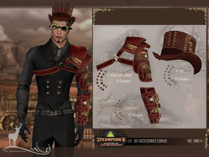 Sims 4 — STEAMPUNKED _ ACCESSORIES CORVUS by DanSimsFantasy — This set is made up of 3 items that make up a steampunk