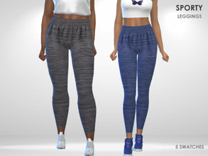 Sims 4 — Sporty Leggings by Puresim — Athletic Leggings in 5 colors.