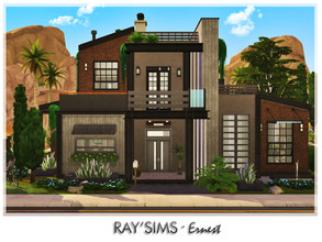 Sims 4 — Ernest by Ray_Sims — This house fully furnished and decorated, without custom content. This house has 3 bedroom
