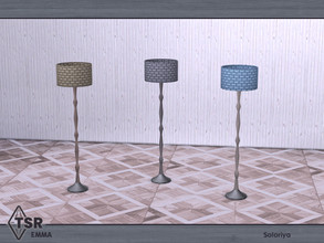 Sims 4 — Emma. Floor Light by soloriya — Floor light. Part of Emma set. 3 color variations. Category: Lights - Floor