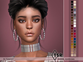 Sims 4 — Eyebrows Sasha by soloriya — Eyebrows in 42 colors. All ages, all genders. HQ compatible. Disabled for random.