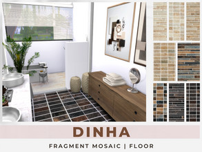 Sims 4 — FRAGMENT MOSAIC FLOOR by dinha19832 — New Floor for your Sims House - 8 Swatches On my blog are the matching