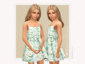 Sims 4 — Nieva Dress by lillka — 6 swatches Base game compatible Custom thumbnail
