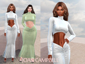 Sims 4 — Anna Dress by Joan_Campbell_Beauty_ — 12 swatches Custom thumbnail Original mesh Hq compatible