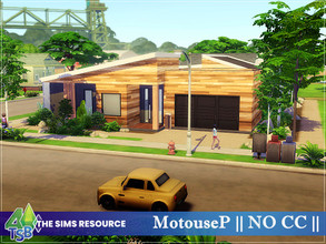 Sims 4 — MotouseP || NO CC || by Bozena — The house is located in the Foundry Cove . Willow Creek. Lot: 40 x 30 Value: $