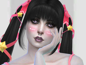 Sims 4 — PorcelanDolly - Anime Blush by PorcelanDolly — works best on custom skins due to blending, enjoy!