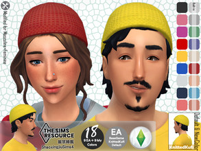 Sims 4 — Adult EF18 KnittedKufi 18 Colors Default by jeisse197 — 18 EA Match Colors IN Category: Hat Age: Adult Adult
