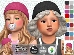 Sims 4 — Toddler EF18 KnittedKufi 18 Colors by jeisse197 — Adult Mesh Conversion Category: Hat - 18 Colors In Age: