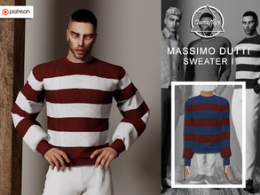 Sims 4 — [PATREON] Massimo Dutti Collection - Sweater I by Camuflaje — * New mesh * Compatible with the base game * HQ *