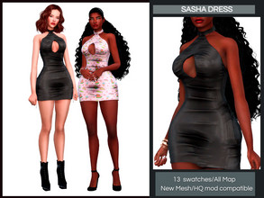 Sims 4 — Sasha Dress by couquett — beatifull dress this dress have all map done avaible from Teen to elder this dress