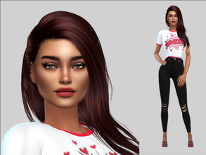 Sims 4 — Carolina Dorrego by Danielavlp — Download all CC's listed in the Required Tab to have the sim like in the