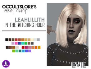 Sims 4 — Evie - LeahLillith Recolor by rachirdsims — Recolored in the old "Witching Hour" palette. 18 shades