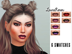 Sims 4 — Nova Lipstick - L001 by laurakeren — Created for The Sims 4 6 Swatches, standalone lipstick