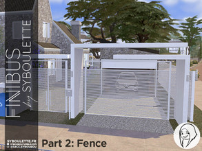 Sims 4 — Patreon Ealry Release - Finibus set - Part 2: Fence by Syboubou — This contains a lot of new items to build the