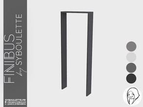 Sims 4 — Finibus - Arch gate 1 tile by Syboubou — This is a simple arch that goes on fences.