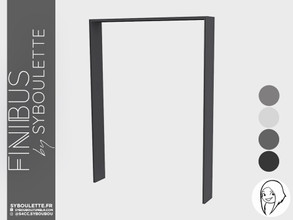 Sims 4 — Finibus - Arch gate 2 tiles by Syboubou — This is a simple arch that goes on fences.