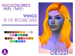 Sims 4 — OE1221 - WINGS Recolor by rachirdsims — Recolored in the old "Witching Hour" palette. 18 shades